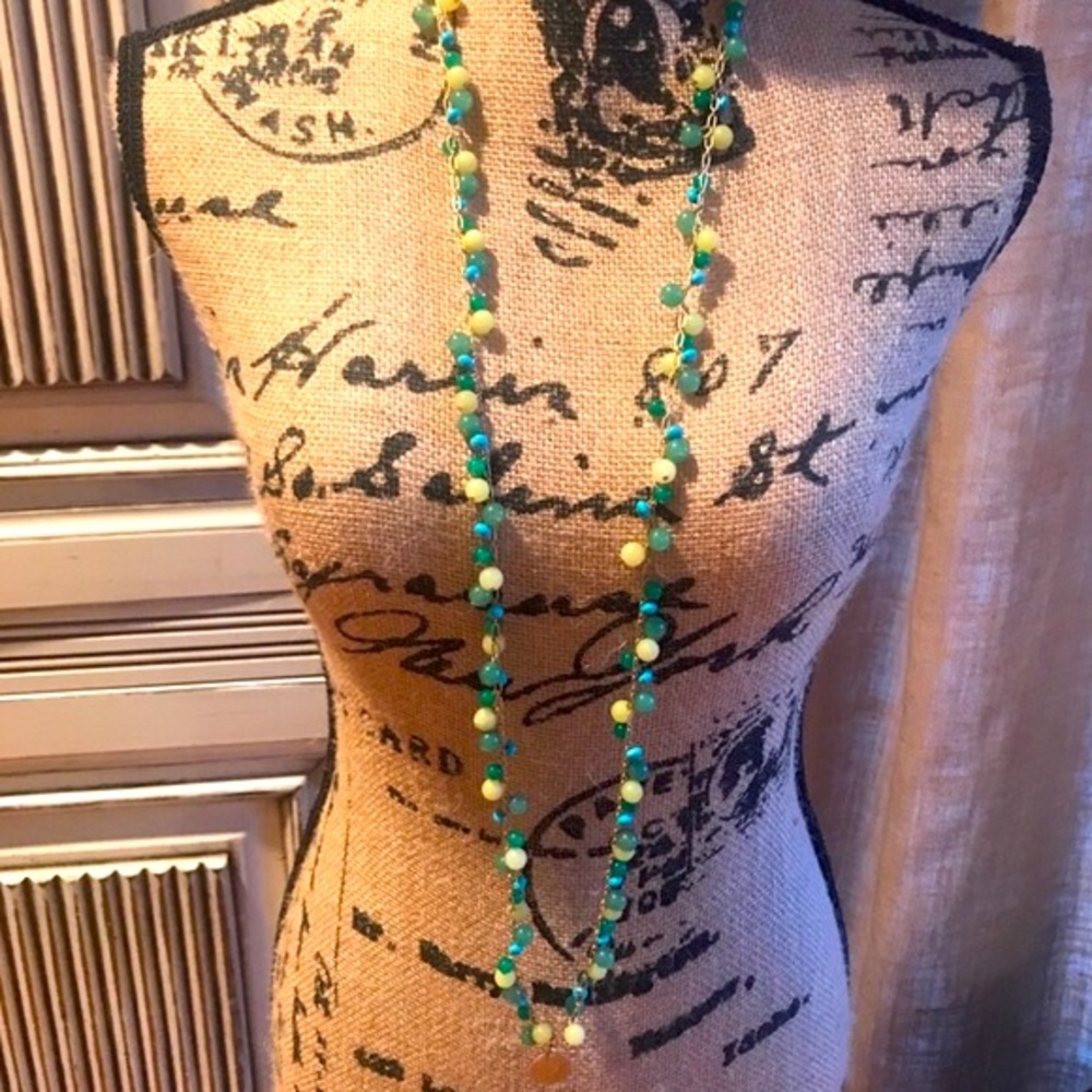 Stella & Dot | Retired Vintage Semi-precious Stone & Gold Coin Copa Neck… - Picture 10 of 16